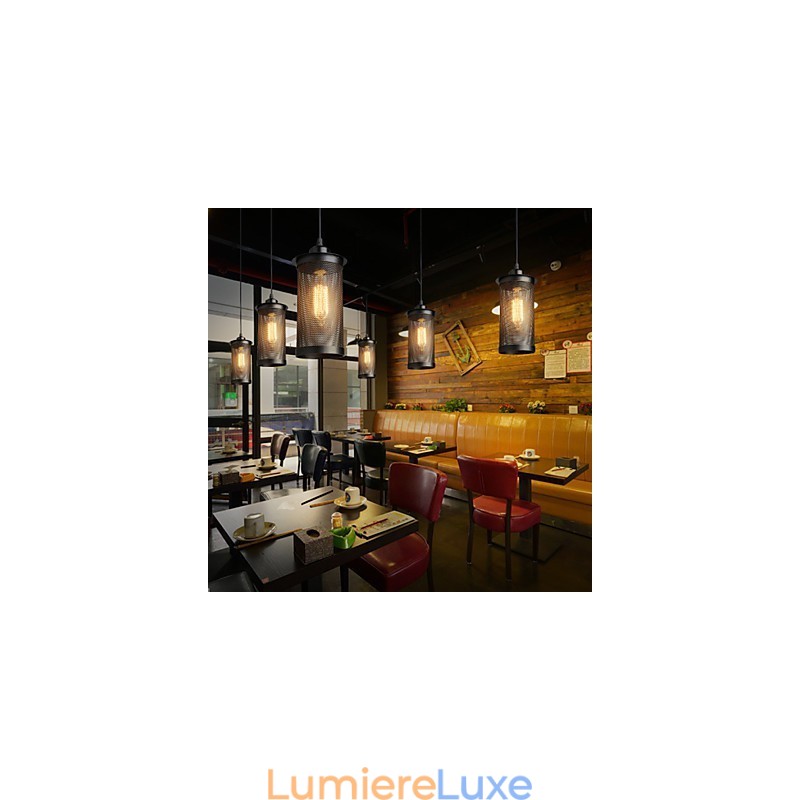 Suspension créative en maille métallique, lampes suspendues simples, lampe suspendue pour café