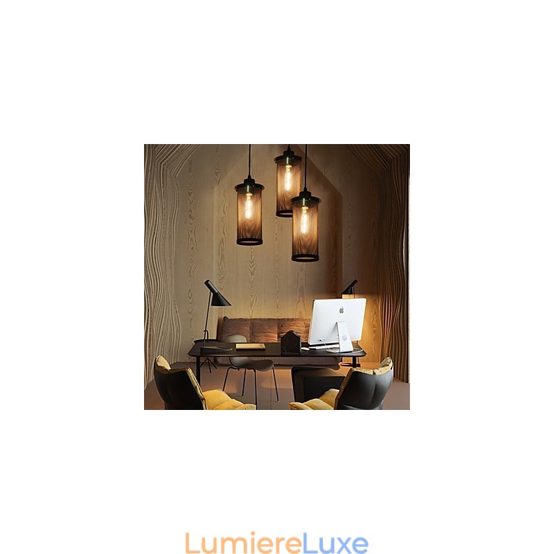 Suspension créative en maille métallique, lampes suspendues simples, lampe suspendue pour café