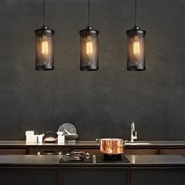 Suspension créative en maille métallique, lampes suspendues simples, lampe suspendue pour café
