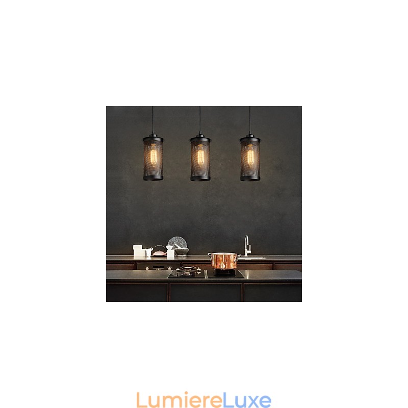 Suspension créative en maille métallique, lampes suspendues simples, lampe suspendue pour café