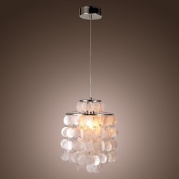 Suspension chromée de style mini contemporain moderne