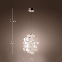 Suspension chromée de style mini contemporain moderne