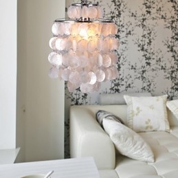 Suspension chromée de style mini contemporain moderne