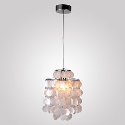 Suspension chromée de style mini contemporain moderne
