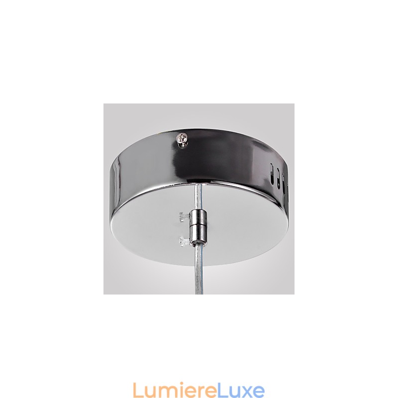 Suspension chromée de style mini contemporain moderne