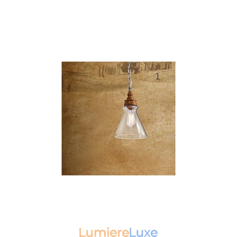 Lampes et lanternes en cristal effet grain de bois pour café
