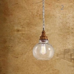 Lampes et lanternes en cristal effet grain de bois pour café