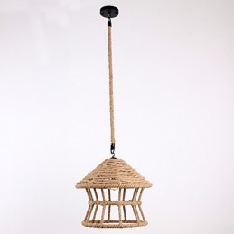 Suspension Rope 1 lumière de style contemporain et campagnard