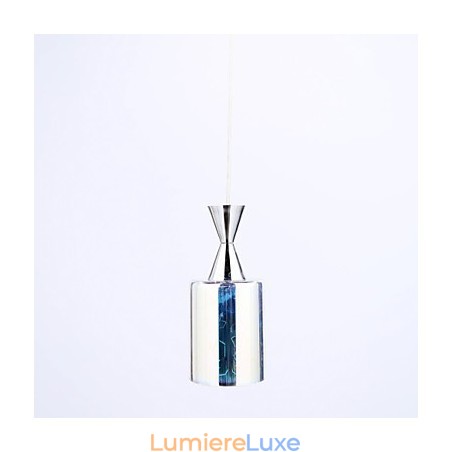 Lampe suspendue chromée Dream gravée au laser L Lampe suspendue chromée Dream gravée au laser L