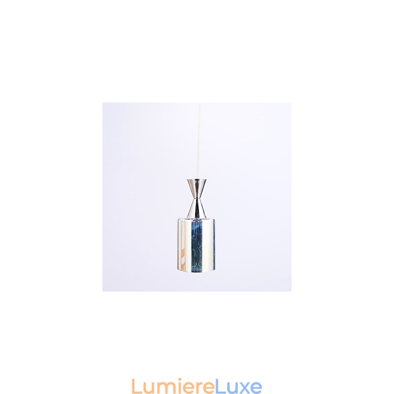 Lampe suspendue chromée Dream gravée au laser L