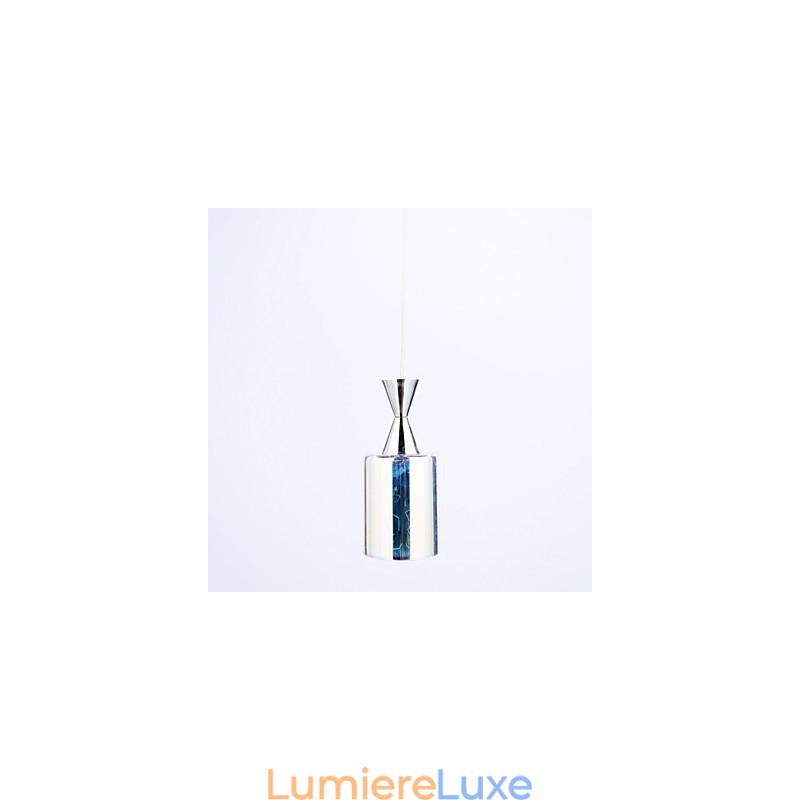 Lampe suspendue chromée Dream gravée au laser L
