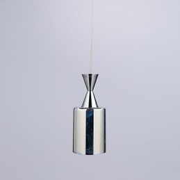 Lampe suspendue chromée Dream gravée au laser L