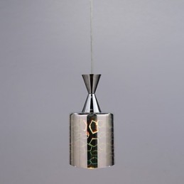 Lampe suspendue chromée Dream gravée au laser L