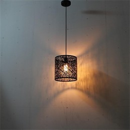 Lustre en fer à une tête de style rétro country américain