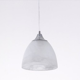 Suspension moderne à trois lumières avec auvent oblong en forme de coupe à vin