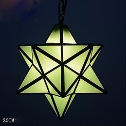 Lampe suspendue moderne en forme d'étoiles, style artistique et créatif, 30 cm