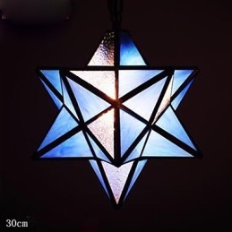 Lampe suspendue moderne en forme d'étoiles, style artistique et créatif, 30 cm