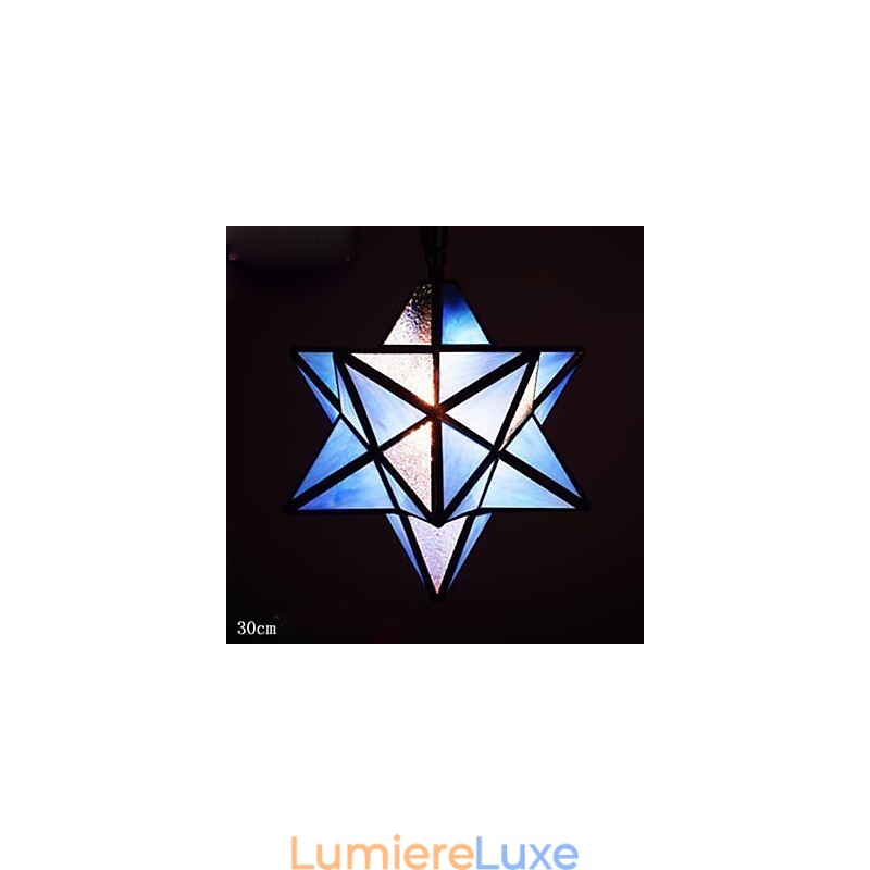 Lampe suspendue moderne en forme d'étoiles, style artistique et créatif, 30 cm