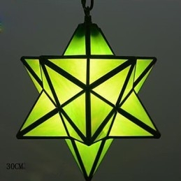 Lampe suspendue moderne en forme d'étoiles, style artistique et créatif, 30 cm