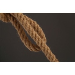 1 lustre créatif en corde de chanvre, 100 cm de long, avec 1 ampoule.