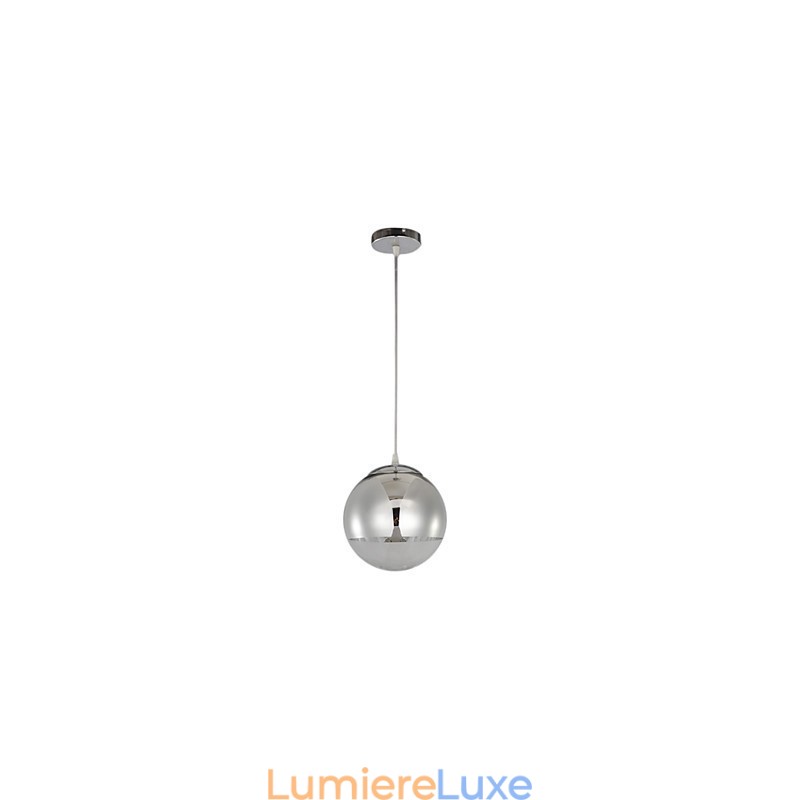 Suspension à 1 lumière en forme de boule