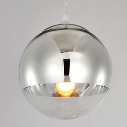Suspension à 1 lumière en forme de boule