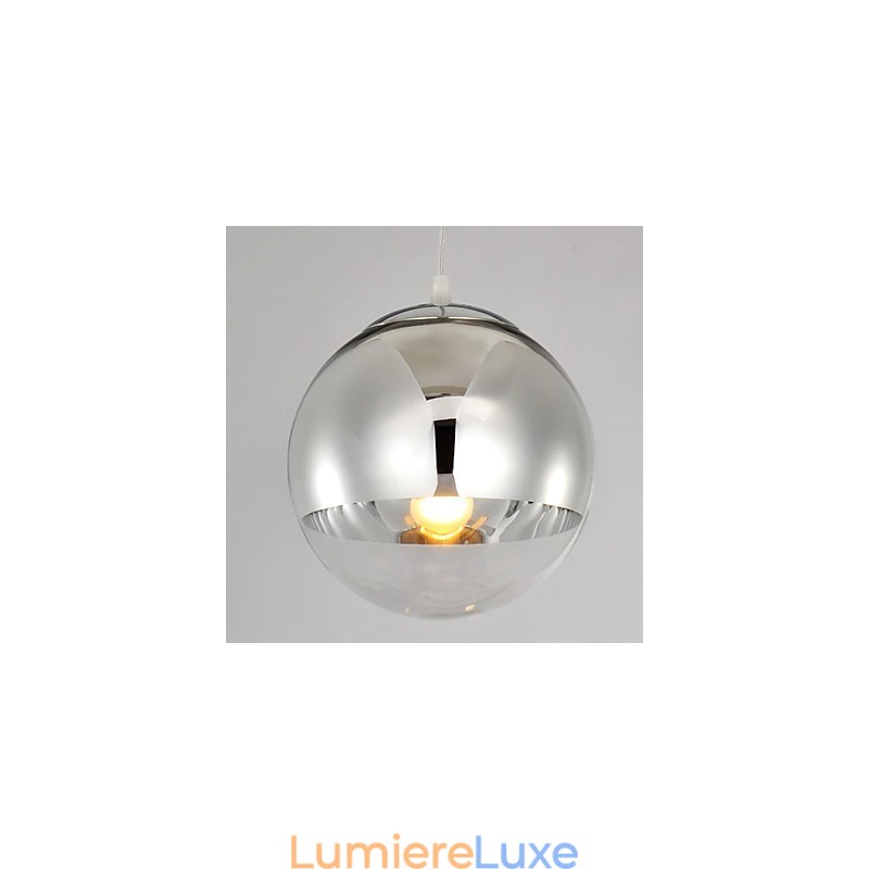 Suspension à 1 lumière en forme de boule