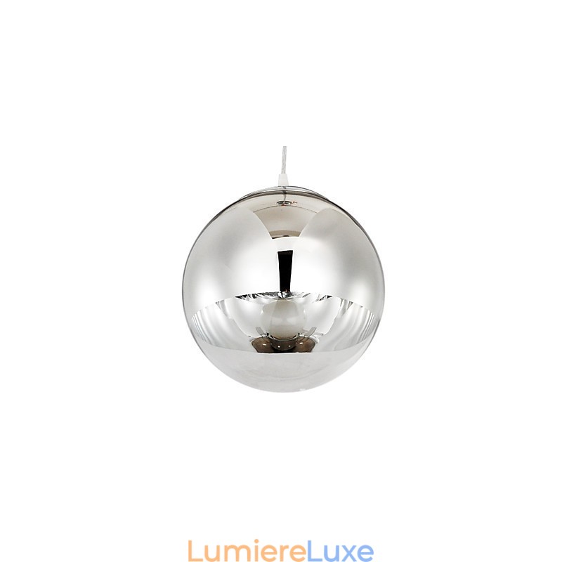 Suspension à 1 lumière en forme de boule