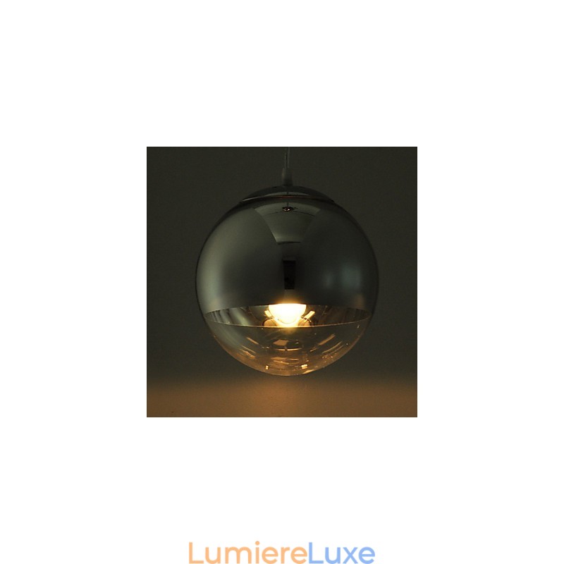 Suspension à 1 lumière en forme de boule