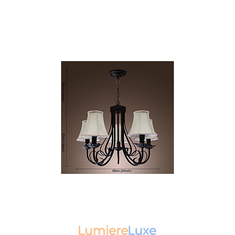 Lustre traditionnel classique en laiton antique