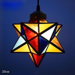 Lampe suspendue moderne à étoiles, individualité artistique et créative pour porche
