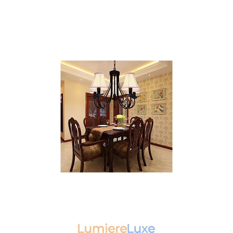 Lustre traditionnel classique en laiton antique