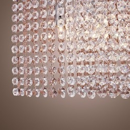 Suspension moderne contemporaine en cristal électroplaqué
