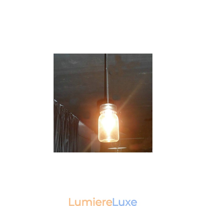 Suspension minimaliste moderne à 1 lumière en forme de bouteille
