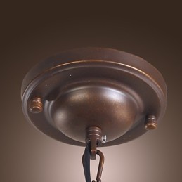 Lanterne suspendue galvanisée de style mini, style classique vintage traditionnel, pour salle à manger