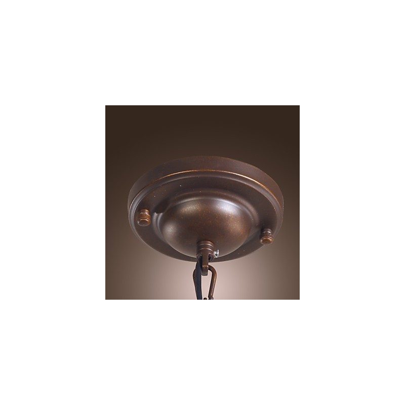Lanterne suspendue galvanisée de style mini, style classique vintage traditionnel, pour salle à manger