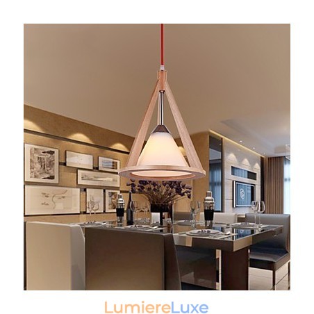 Lustre en bois de style design Lustre élégant de style contemporain Lustre en bois de style design Lustre élégant de style contemporain