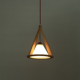 Lustre en bois de style design Lustre élégant de style contemporain