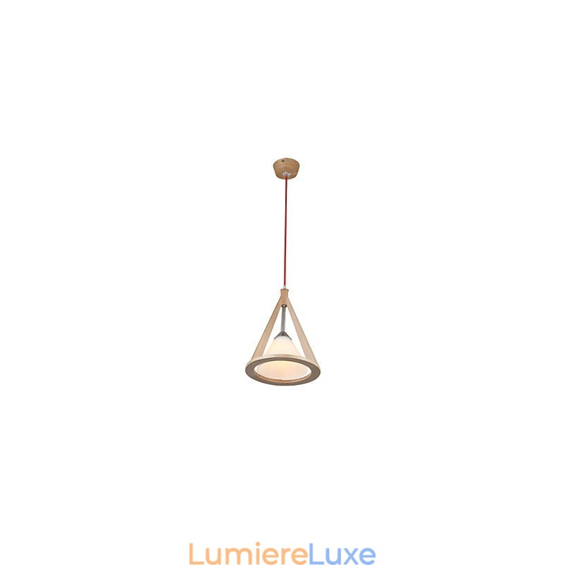 Lustre en bois de style design Lustre élégant de style contemporain