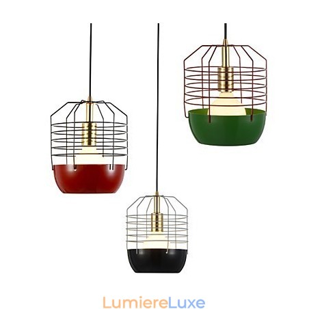 Mini lampe suspendue artistique en toile d'araignée, 1 lumière, finition moderne et simple, noir, blanc, vert, rouge, acier au carbone Mini lampe suspendue artistique en toile d'araignée, 1 lumière, finition moderne et simple, noir, blanc, vert, rouge, acier au carbone