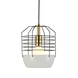 Mini lampe suspendue artistique en toile d'araignée, 1 lumière, finition moderne et simple, noir, blanc, vert, rouge, acier au carbone