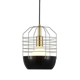Mini lampe suspendue artistique en toile d'araignée, 1 lumière, finition moderne et simple, noir, blanc, vert, rouge, acier au carbone