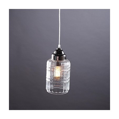Suspension en verre nickelé style moderne, contemporain, traditionnel, classique, vintage, style campagne, salle à manger Suspension en verre nickelé style moderne, contemporain, traditionnel, classique, vintage, style campagne, salle à manger