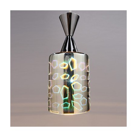 Lampe suspendue chromée gravée au laser Dream Lampe suspendue chromée gravée au laser Dream