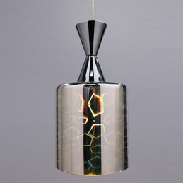 Lampe suspendue chromée gravée au laser Dream