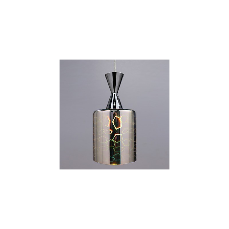 Lampe suspendue chromée gravée au laser Dream