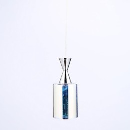 Lampe suspendue chromée gravée au laser Dream