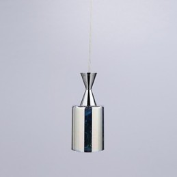 Lampe suspendue chromée gravée au laser Dream
