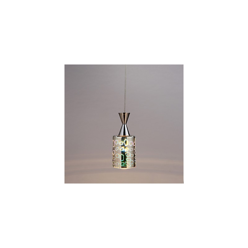 Lampe suspendue chromée gravée au laser Dream