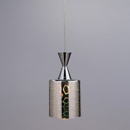 Lampe suspendue chromée gravée au laser Dream